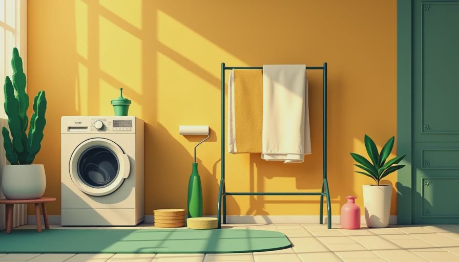 Visual context for laundry room renovation