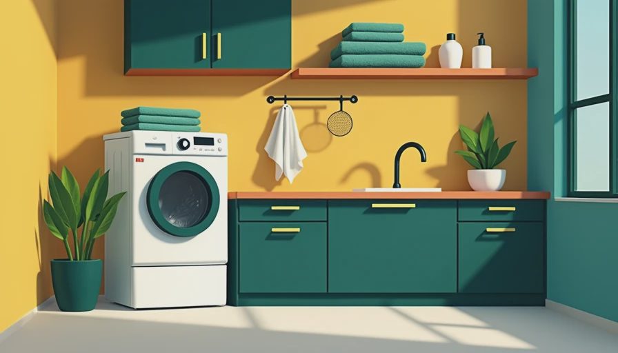 Illustration for laundry room makeover