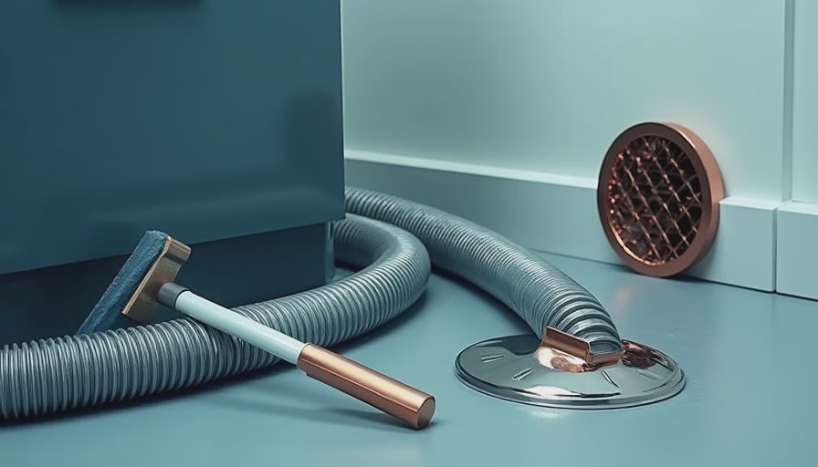 Illustration for dryer vent cleaning tool