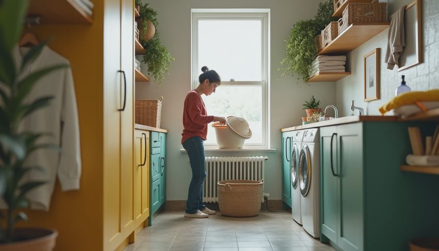 Visual context for small laundry room ideas