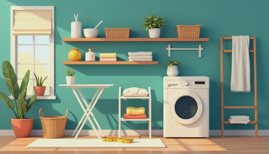 Visual context for tiny laundry room ideas