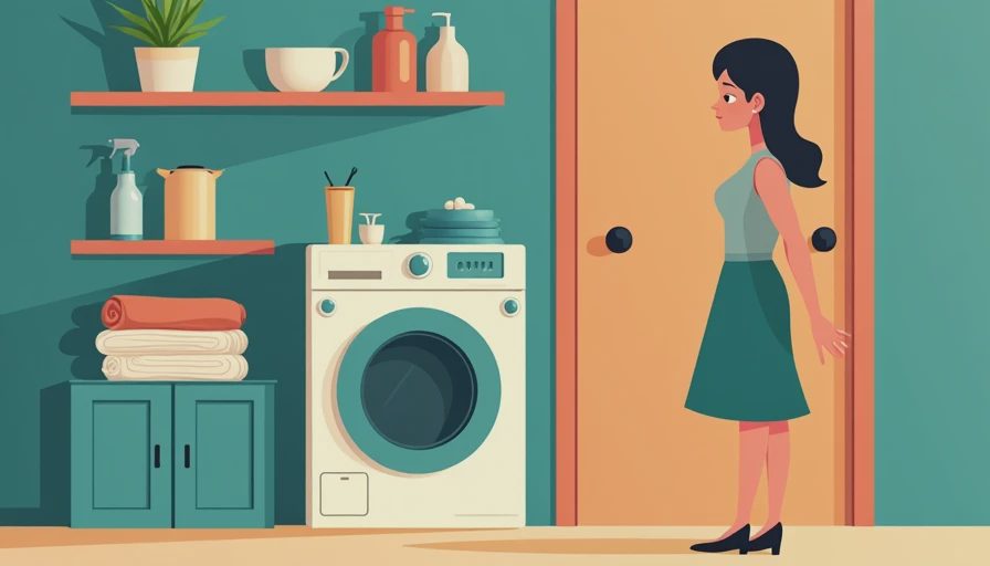Illustration for tiny laundry room ideas